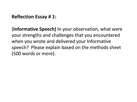 Image result for Reflection Essay Question Format