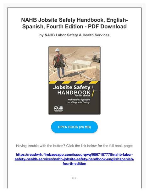 PDF Download NAHB Jobsite Safety Handbook, English-Spanish, Fourth ...