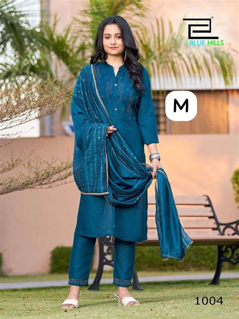 Moonlight Bluehills Rayon Readymade Pant Style Suits – Kavya Style Plus