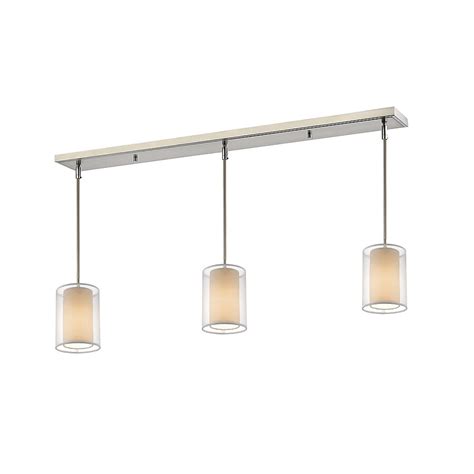 Z-Lite Sedona Brushed Nickel Standard Pool Table Lighting in the Pool ...