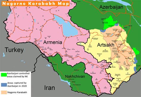 Nagorno Karabakh Map - Nagorno Karabakh