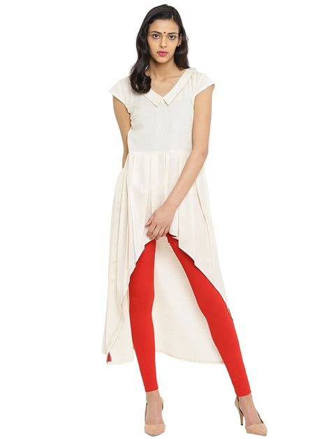 Off White Asymmetric Handloom Tunic | Sustainable Indo-Western Wear by ...