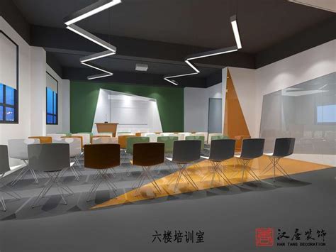 教育机构300平米装修案例_效果图 - 陕西科技大学·易班学生服务中心改造设计 - 设计本