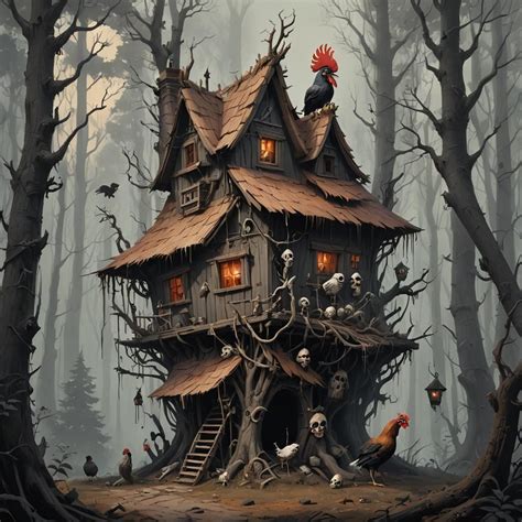 Baba Yaga's Hut - AI Generated Artwork - NightCafe Creator