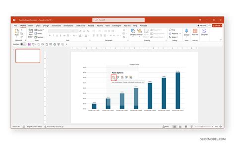 How to Insert Excel Chart into PowerPoint 的图像结果