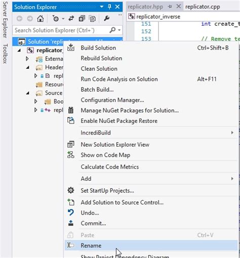How to Rename a Visual Studio Project WinForms 的图像结果