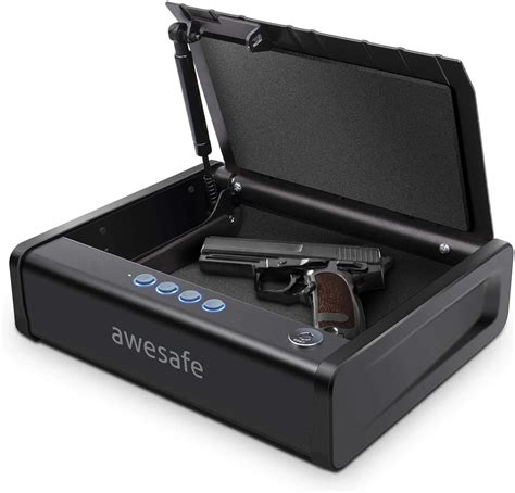 awesafe Gun Safe, Gun Safe for Pistols, Two Ways Quick Access Pistol ...