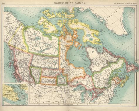 Map Of Canada In 1900