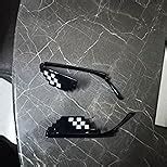 Buy Awestuffs Unisex Non-Polarized Irregular Sunglasses Black Frame ...