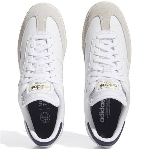 adidas Samba Golf Shoes White/Collegiate Navy/Off White | Scottsdale Golf