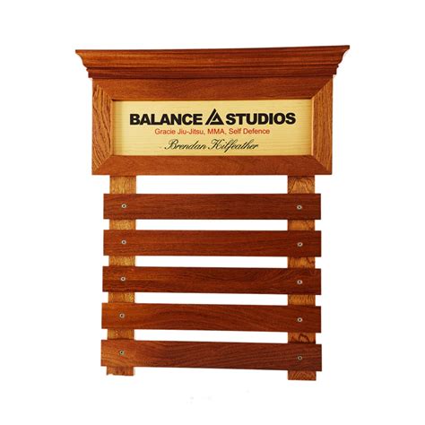 Genuine Mahogany Belt Display – Dojo Displays