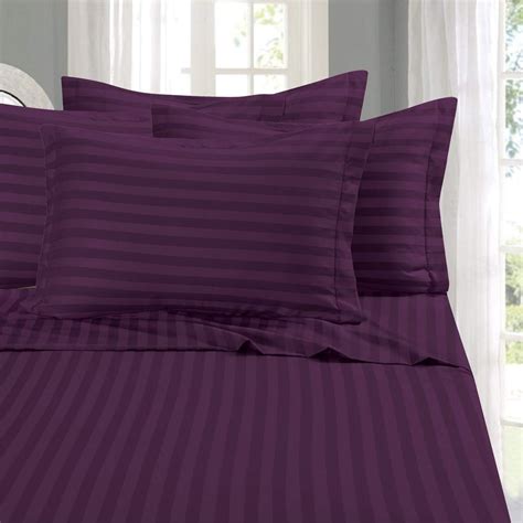 Amazon.com: Sfoothome Purple Queen Sheets Set - Hotel Luxury 4-Piece ...