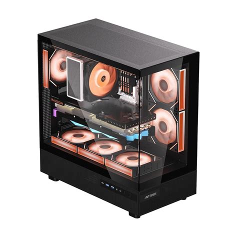 Buy Ant Esports Crystal X6 ARGB ATX Mid Tower Cabinet ( Black ...