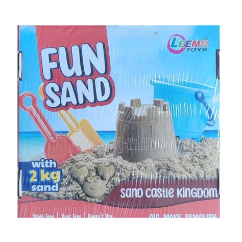 Smooth Sand(2 KG) & Magic Sand Castle, Smooth,Durable and Non Sticky S ...