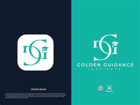 Desenho do logotipo do instituto ggi | Vetor Premium