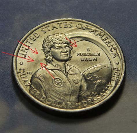 2022-P ERROR QUARTER ~ Dr. SALLY RIDE "GHOST COMET" ERROR A - For Sale ...