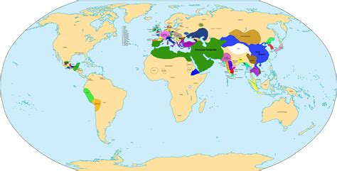 World Colonization Map 1600 1700