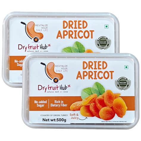 Dry Fruit Hub Dried Apricot Seedless 1kg Turkish Premium Apricots ...