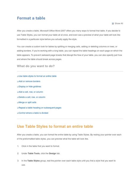 Image result for Table Format Samples