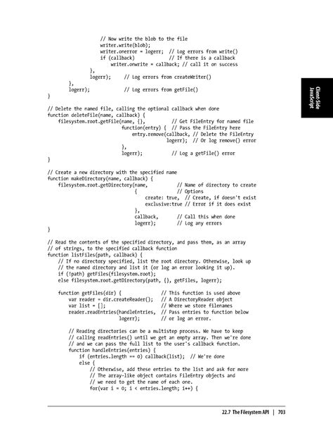 Web programming using Java Script - // Now write the blob to the file ...