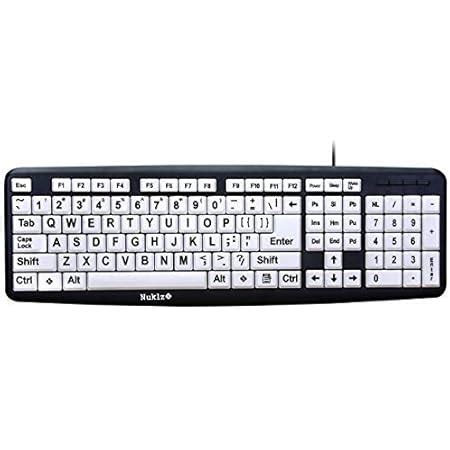 Amazon.in: Buy BOOGIIO Large Print Computer Keyboard, Wired USB High ...