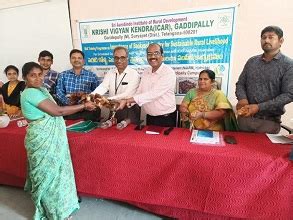 ICAR-NAARM Organized Skill Development Programme on Backyard Poultry at ...