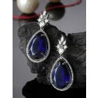 Gold Toned Handcrafted Metal Kundan Earrings