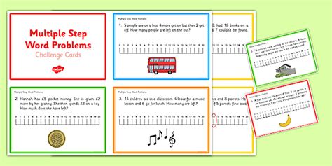 Image result for Easy Multi-Step Word Problems