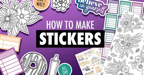 How to Make Stickers with a Cricut or Silhouette: Printable Sticker ...