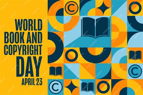 Premium Vector | World book and copyright day april 23 holiday concept ...