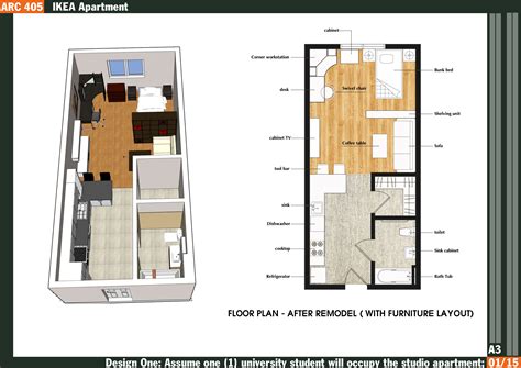 long studio floor plan - Hľadať Googlom | Small apartment plans ...