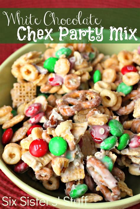 Six Sisters' Stuff: White Chocolate Chex Party Mix | Chex mix recipes ...