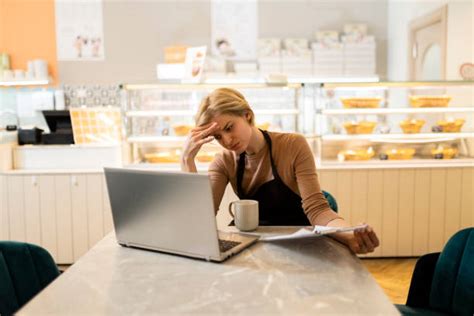 Photo of Stressed Business Owner 的图像结果