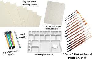 Flipkart.com | Upyukat Rectangle Painting Palette /Water Color Palette ...