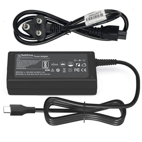 SellZone Laptop Charger Adapter 65w Compatible for HP Spectre Lenovo ...