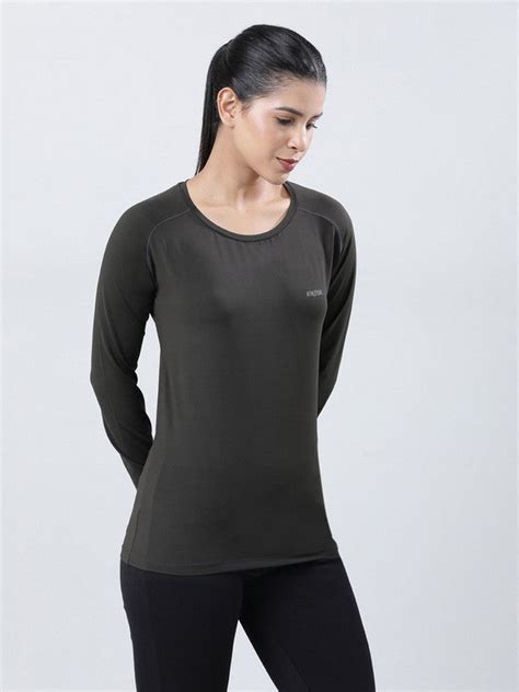 Women Smock Black Solid Tops FLY TECH F/SLEEVE PLAIN - Lovable India