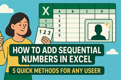 Image result for How to Add Sequential Numbers in Excel