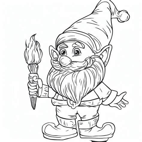 Gnome Coloring Pages at vankysonblog Blog