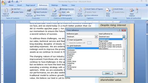 Rezultat imagine pentru Add Cross Reference in Word