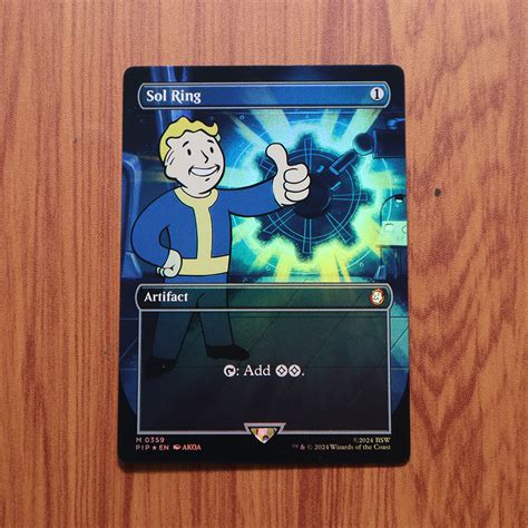 Sol Ring #359 Fallout (PIP) foil magic the gathering proxy mtg cards ...