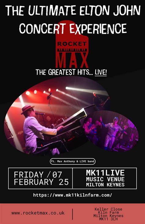 Rocket Max - Tribute to Elton John / MK11 Milton Keynes / 07.02.25 ...