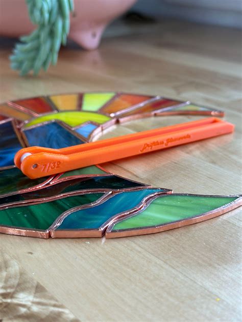 "Hand foiler tool 7/32" for speedy stained glass copper foiling ...