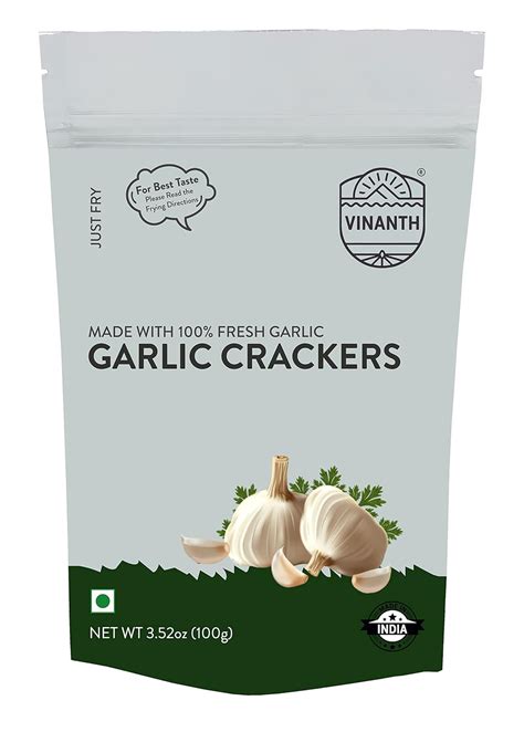 Vinanth Enterprises Garlic Crackers / PAPPAD 100GMS : Amazon.in ...