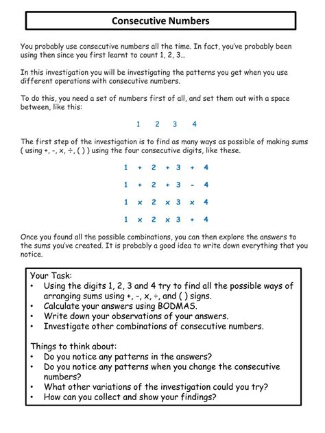 Image result for Three Consecutive Numbers