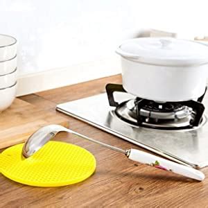 Buy Zollyss 5 Pcs Multi-Purpose Silicone Trivet Mats Round Pot Holder ...