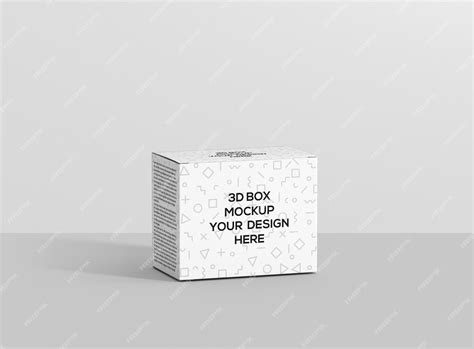 Wide big rectangle box mockup | Premium PSD
