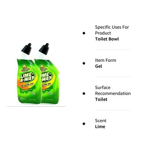 Snapklik.com : LIME AWAY Toilet Bowl Cleaner Thick Gel Formula 16 Oz ...