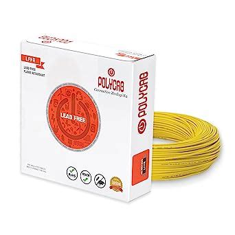 Polycab FR-LF PVC Insulated Copper Wire Single Core Flexible House ...