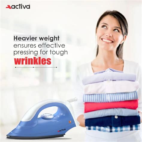 Activa Plastic Coral 900 Watts Dry Iron