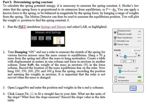 Image result for Determining Spring Constant From Projectile Flight